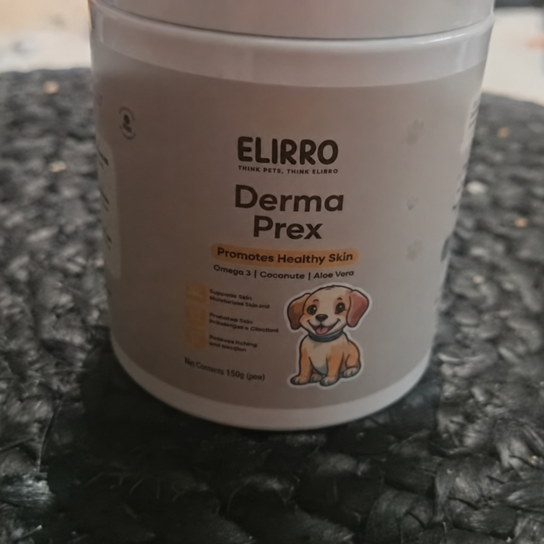 Happy customer's dog