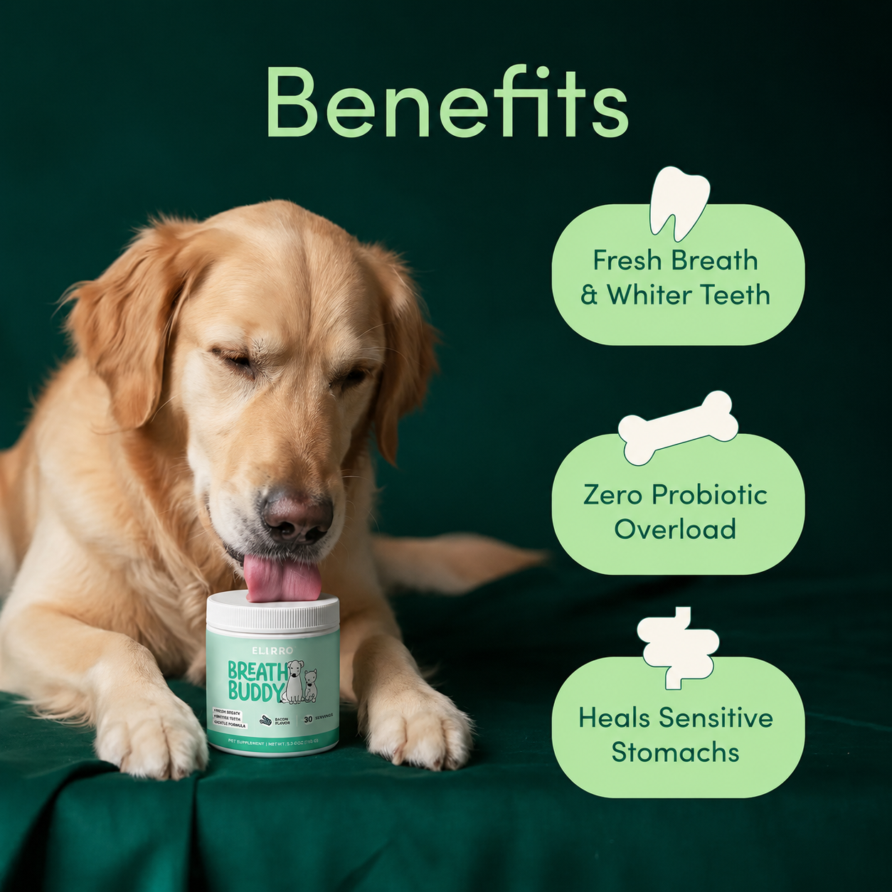 ELIRRO Dental Powder for Dogs