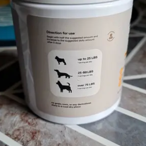 Happy customer's dog